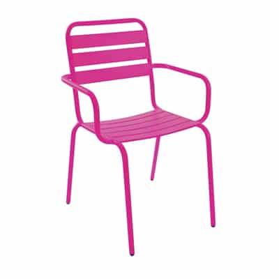 stablestol med armlende rosa